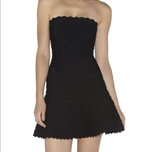 Herve Leger Black Strapless Dress